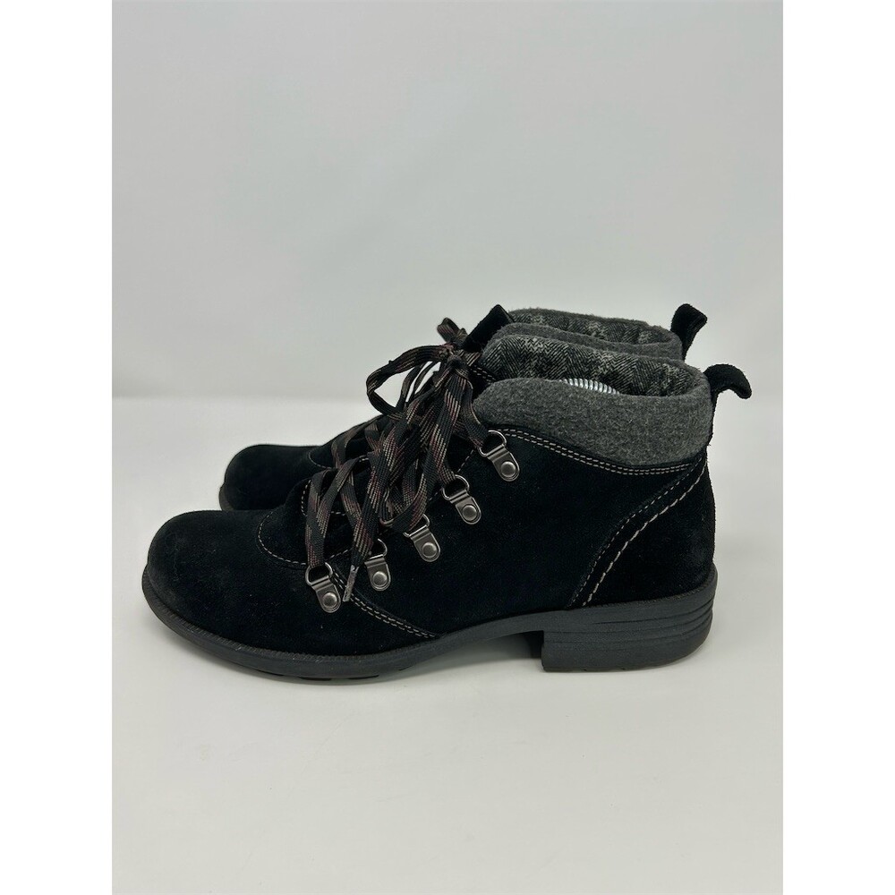 Earth Origins Womens Combat Hiker Ankle Boots Black Lace Up Lug Sole Size 11 - Picture 6 of 11